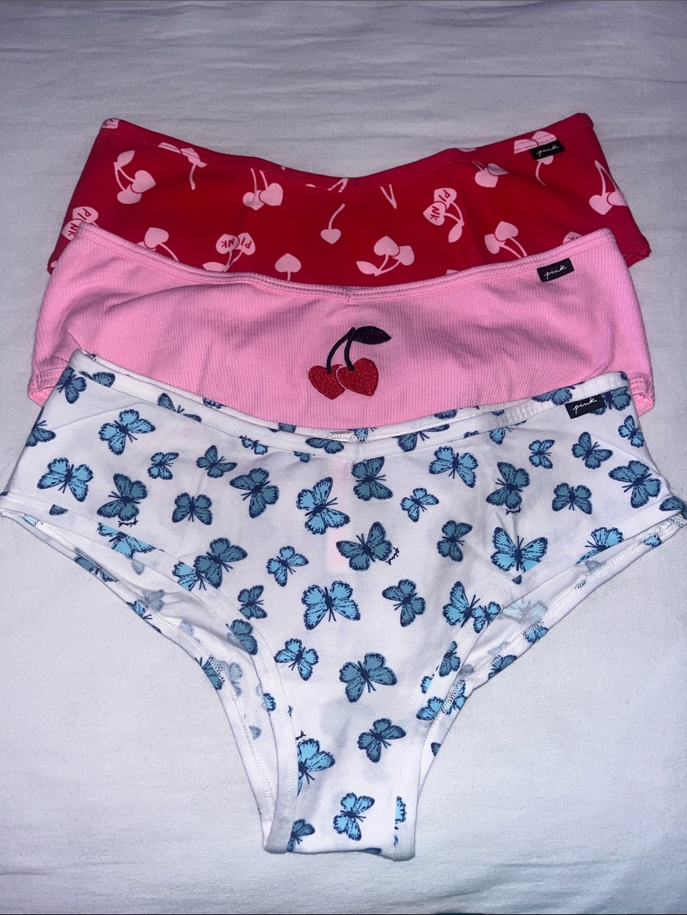 PINK Victoria’s Secret Cotton Cheeky Set of 3